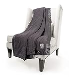 Little Giraffe LuxeツイストThrowブランケット、45 " x 59 " 45" x 59" ブラック LXWTHRCL