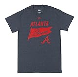 Atlanta BravesマジェスティックHeather Navy Again Next Year Teeシャツ XL