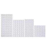 eBootクリア粘着ゴム足バンパーパッド透明セルフスティックゴムドット家具バンパーバッファパッド、4図形、160ピース