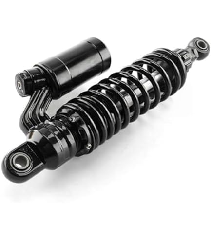 320mm リアサスペンション ローダウン 減衰力調整付き ブラック 2本