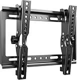 テレビ壁掛け金具小型軽量14-42インチ上下角度調節可能LCD LED液晶テレビモニター用対応VESA規格250 X210mm耐荷重25kgティルト壁掛けTV金具 (Black)