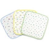 オーパス SANDRADEE ガーゼハンカチ 3枚セット モスリン コットン ガーゼ やわらか 綿100% 乗り物 星柄