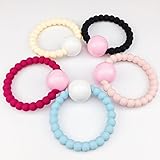 Mamimami Home おしゃぶり ベビーラトル　ガラガラ　噛がため　シリコーン/プラスチック 5個「BPAフリー」[FDA認可済]