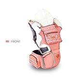 SONARIN 3in1マルチファンクション人間工学に基づいたHipseatベビーキャリア、通気性のある、100％コットン、1つのサイズはすべて、持ち運びが簡単で簡単なママ、居心地の良い＆うるおいの赤