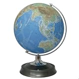 昭和カートン 地球儀/地勢図 球径26cm 日本地図付き 手貼りの日本製 26-TAJP-K