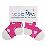Sock Ons(ソックスオン) ソックス オン ソックス 0-6ヶ月用 Polka Dot ドットピンク