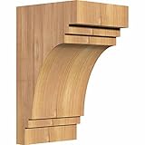 Ekena Millwork COR06X06X10PEC00SWR Pescadero Smooth Corbel 5 1/2 Width x 6 Depth x 10 Height Western