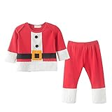 AvaCostumeベイビーズ2個のクリスマスパーティー服セット 12M
