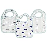 aden+anais（エイデンアンドアネイ） nibble ニブル スナップ付きよだれかけ・ビブ 3枚セット high seas【7118】