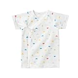 ミキハウスファースト 短肌着 50cm ブルー 天竺プリント 40-2160-959 15