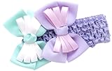ベイビーデコ BABYDECO リボン付きヘアバンド ラベンダー(ラベンダー&ミントリボン) bdc0002-12 リボン取り外し可