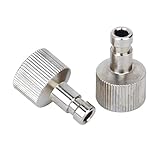 SODIAL(R) 2ｘ1/8 インチ 継手エアブラシクイックディスコネクトカプラホースコネクタ　リリースアダプタ