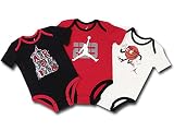 (Jordan)ジョーダン ベビージョーダン　ロンパース3枚セット　 (3/6M(3～6ヶ月), 黒赤白) [並行輸入品]