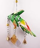Thai Handmade Carp Mobile Origami Home Deco Baby Kid Toy Doll Gift Souvenir - Small - Green [並行輸入品]