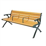 ミヅシマ工業　セパレートベンチSB1　背肘付　SB1-LWE 244-0075　【ガーデンベンチ・公