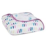 aden + anais (エイデンアンドアネイ) 【日本正規品】 モスリンコットン クラシック・ドリーム・ブランケット wink - painterly + feathered dream blan