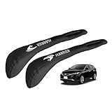 YiluGS トヨタ に適用 ハリアー 60系 80系 刺繍ロゴ左右対称設計 隙間クッション PUレザー シートサイド隙間埋め 完璧にフィット 落下防止 車用シートサイドクッション カー用品 内装パーツ 運転席+助手席 2本セット（ブラック）