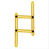 Young Sellers 自由スコヤ 四角定規 多機能 折りたたみ物差し 角度測定 大工道具 ABSエコ材質