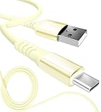 13カラー 4長さ PD急速 15W 60W 100W 100％シリコン 超高耐久 USB-A Type-C to タイプc【inklink Japan公式】充電ケーブル iPhone 充電コード USB-C 機器対応 急速充電 PC/パソコン/ノートパソコン/iPhone/iPad/Android (USB-A to Type-C 3A15W, ハニーミルク, 1.5m)