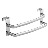 InterDesign Axis Over-the-Cabinet Kitchen Dish Towel Bar Rack - 9", Chrome [並行輸入品]
