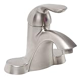 Premier蛇口2495824 Waterfront洗面所蛇口シングルハンドル付き、Lessポップアップ、1.2 GPM、つや消しニッケル、鉛フリー