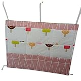 ベビーベッド 収納 可愛い 小物入れ おもちゃ収納袋 お風呂収納袋 吊り袋 55*60cm 子供部屋収納 hibote アイスクリーム