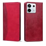 Torske スマホケース と互換性のある Redmi Note 13 Pro 5G に適合する Xiaomi Poco X6 5G ケース ポコ X6 カバー 内蔵マグネット開閉式 ベルトなし カードポケット 防水 折り畳み式 横置き機能 便利 用の レッドミーnote13 pro 5g XIG05 ケース 用の Redmi Note 13 Pro 5G ケース 手帳型 (ピンク)