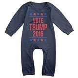 カッコいい 男の子と女の子 トランプ 大統領選挙 第45代大統領 Tシャツ コットン Navy Size 18 Months