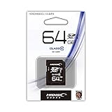 HIDISC SDカード 64GB SDXC 重要データ 高速 保存 データ転送 バックアップ 写真 動画 CLASS10 UHS-1対応 プラケース付き HDSDX64GCL10UIJP3 [4個までメール便OK]