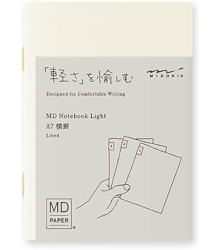 Amazon.co.jp: DESIGNPHIL ミドリ(MIDORI） ノート MDノート ライト A7