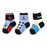 ルコック(le coq) ベビー 3P ENFANT ソックス QB-931163J NWN ネイビー/Wサックス 13-15cm