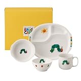 ニッコー 子供食器 はらぺこあおむし もぐもぐセット(ランチ皿、ライスボール、マグ、小鉢) 8010-KS04