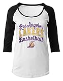 NBAレディース100 %コットンベビーJersey 3 / 4 Sleeve Scoop Neck Tee L ブラック