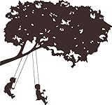 RoomMates RMK1654GM Kids on Swing Peel and Stick Giant Wall Decal [並行輸入品]