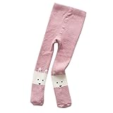 子供　靴下 ベビータイツ　厚手 パンティストッキング ガールズ　子供　暖かい　コットン 防寒 サンゴ ベルベット　冬　赤ちゃん 動物柄　ソックス ニットタイツ 可愛い 新生-12ヶ月 (ピンク　ウサギ