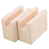 RdExP 2 cm幅Groove木製ベッドデスクRisersリフターテーブル家具ソフトフィートLiftsストレージ10 x 5 x 7.5 CMのセット2