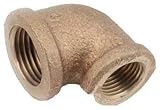 90 degrees Red Brass Elbow-3/8X1/8 90D BRASS ELBOW (並行輸入品)