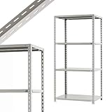 力量-5 幅87.5×奥行60×高さ180cm 4段 ホワイトグレー 150㎏/段