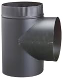 Norwesco 6in. Matte Black Stove Pipe Tee Joints 328140