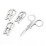 uxcell シザーズ　はさみ　メタル　シルバートーン　4個