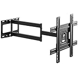 テレビ壁掛け金具 32-65インチ対応 延長アーム式680mm 耐荷重25kg 32 43 49 50 60型 液晶テレビ用 前後左右上下多角度調節可能 VESA400x400mm 90度回転式TV壁掛け金具