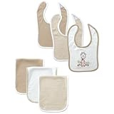 Hudson Baby Bib and Burp Cloth Set, 6 Piece, Neutral, 0-12 Months by Hudson Baby [並行輸入品]