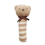 オーガニックコットン　日本製　くまさん　スティックガラガラ　にぎにぎ　ORGANIC GARDEN　オーガニックガーデン