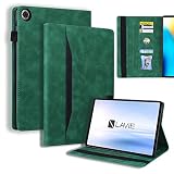 Doo LAVIE Tab T8 T0855/GAS用ケース 2023年発売 8インチ LAVIE Tab T8 TAB08/H04用ケース 手帳型 角度調節可能な鑑賞スタンド LAVIE Tab T8 スマートカバー ポケット付き 軽量 高級レトロPUレザー+柔らかいTPU製 耐衝撃 タブレットケース LAVIE Tab T8 T0855GAS/TAB08H04対応-グリーン