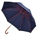 【台風・豪雨対応】Anntrue 傘 メンズ 長傘 木製ハンドル 台風対応 丈夫 強風 撥水 豪雨対策 紳士傘 大きい ジャンプ傘 収納ポー