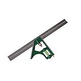 KKmoon ステンレス コンビネーション 定規 300MM スクエア アングルルーラー 多機能測定ツール