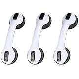 吸盤 手すり ドア ノブ 3 個 セット (ブラック)