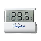 Decdealミニ LCD 透明 水槽温度計 デジタル 水温計 0°C〜40°C