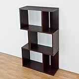 玄関 飾り棚 飾り 壁 棚 本、CD、DVD、洋服、フィギュア、なんでも飾れる♪ モダン マルチシェルフ　3段　ウォールナット