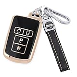 [YANMW] ノア 80系キーケースヴォクシー 80系キーカバー 適合トヨタシエンタ アルファード ヴェルファイア 30系スマートキーケース(ブラック)